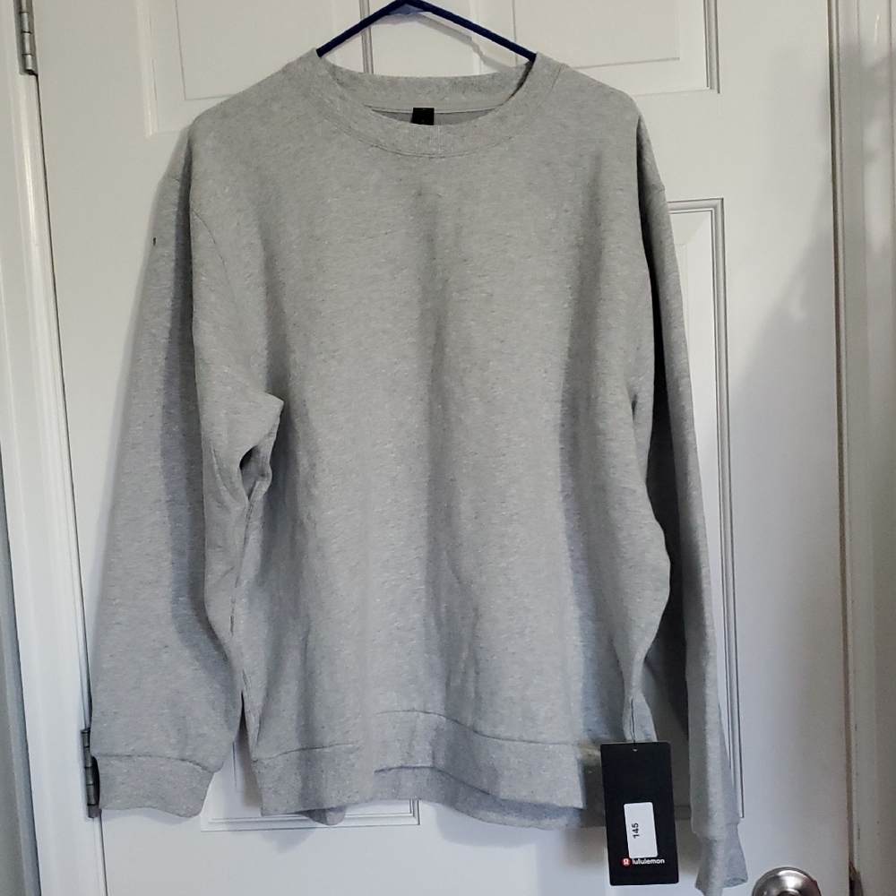 NWT Lululemon Steady State Crew Gray Men's Sz M